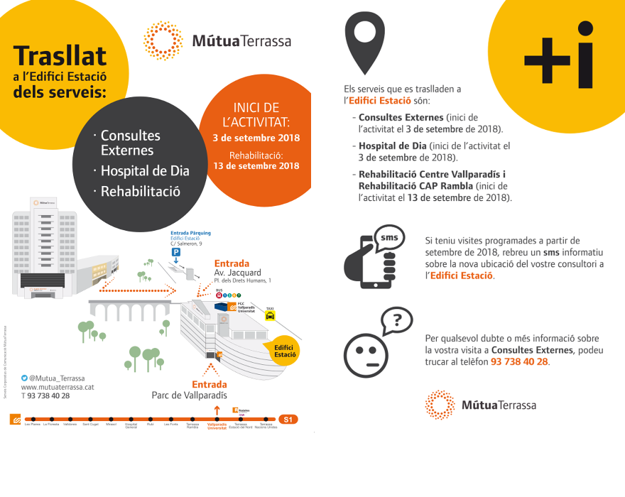 trasllat consultes externes edifici estació