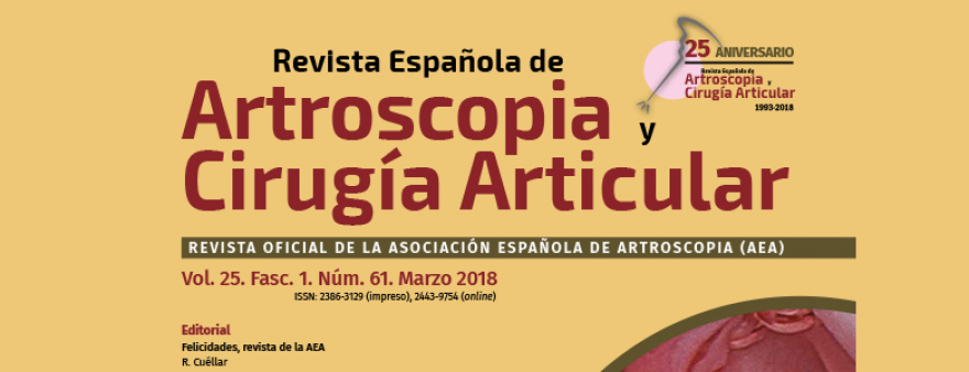 La Revista Española de Artroscopia y Cirugía Articular publica un artículo sobre el Diagnóstico y manejo de la lesión del ligamento cruzado anterior en niños y jóvenes