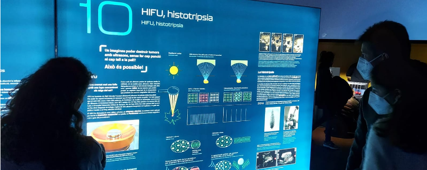 El Dr. Jordi Rodríguez col·labora en la mostra "Ultrasons, de la natura a la medicina" 	