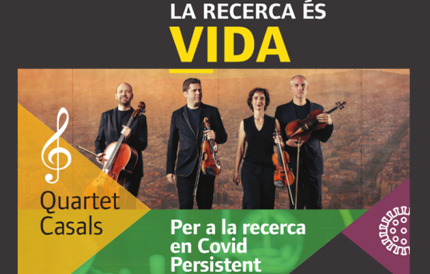 La Fundación Docencia e Investigación de MútuaTerrassa organiza un concierto benéfico protagonizado por el Quartet Casals para contribuir a la investigación de la Covid Persistent