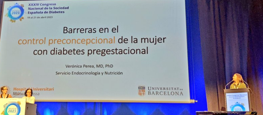 La Dra. Verónica Perea, reconeguda per la Societat Espanyola de Diabetis amb el Premi Carrasco i Formiguera