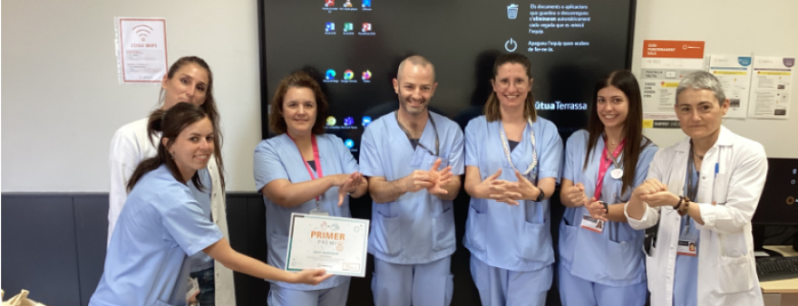 L’equip d’UFISS de Geriatria guanya el concurs de vídeos d’Higiene de Mans