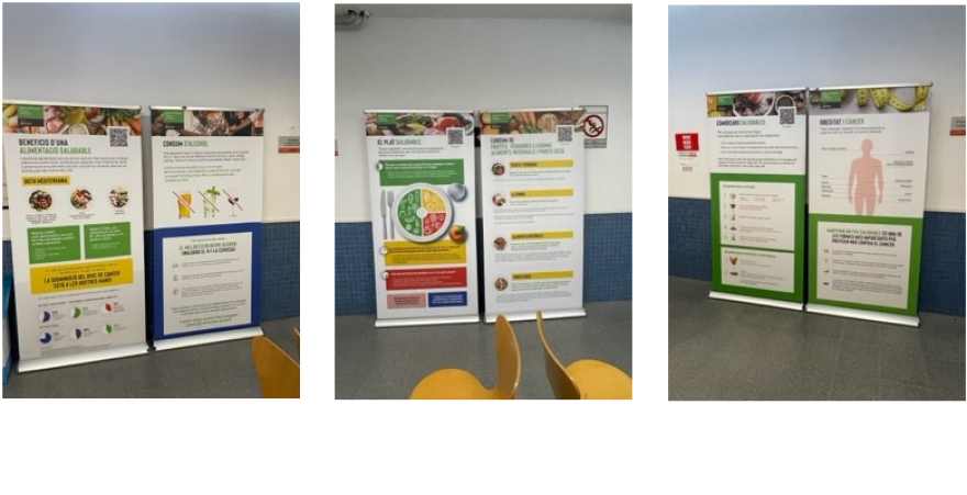 Els CAPs de St. Cugat i l’HUMT acolliran una exposició itinerant sobre alimentació saludable de l’Associació contra el Càncer
