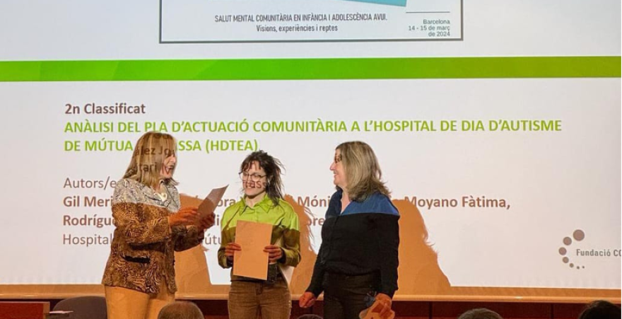 L’Hospital de dia de TEA obté el segon premi a millor pòster en el VIII Congrés de Salut Mental de la Infància i Adolescència