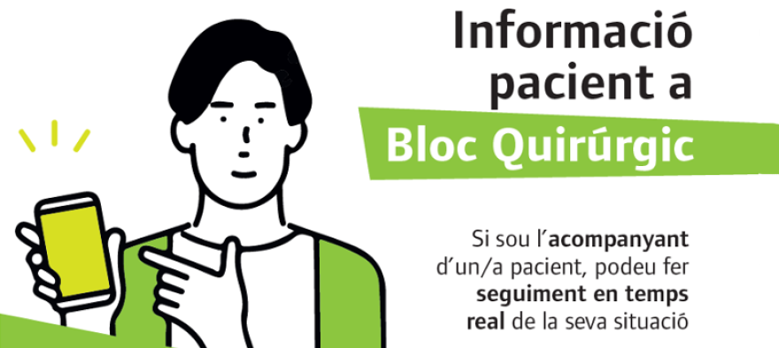 Sabeu què els familiars dels pacients que estan al Bloc Quirúrgic poden fer seguiment en temps real de la seva situació?