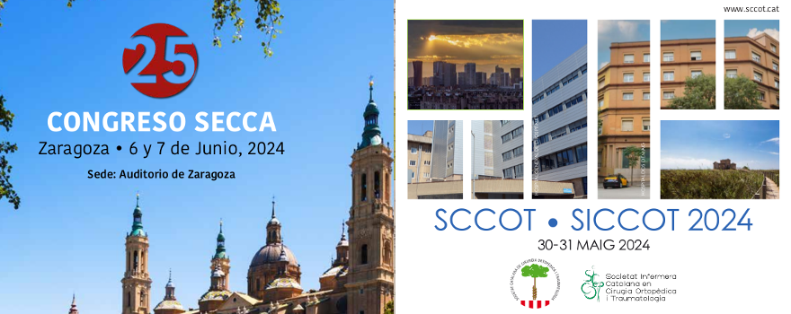 El servicio de Cirugía Ortopédica y Traumatología interviene en el 36º congreso de la SCCOT y el 25º de la SECCA