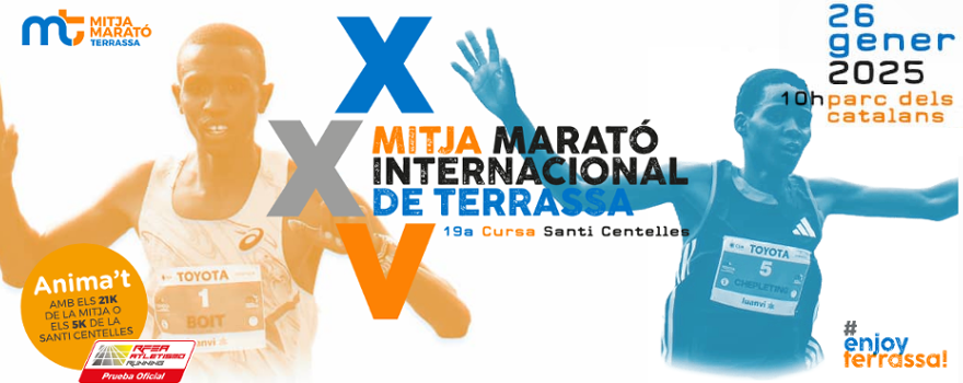 Compte enrere per a la celebració de la XXV Mitja Marató Internacional de Terrassa