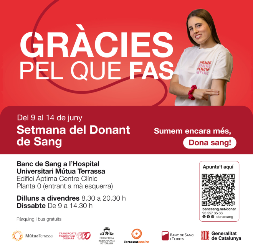 El Banc de Sang i Teixits organiza la Semana del donante de sangre