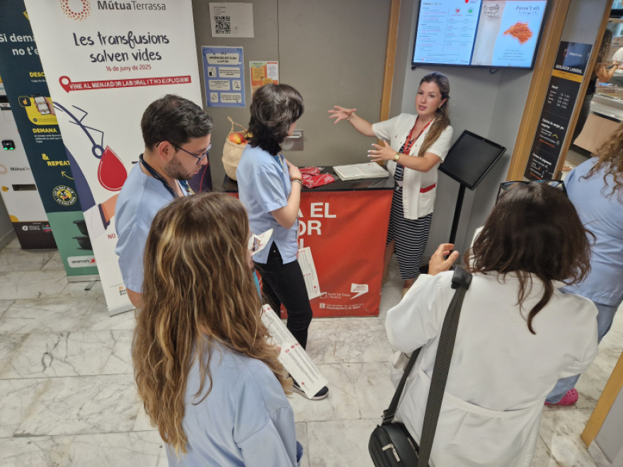 Els professionals de l’HUMT obtenen un notable en els coneixements bàsics sobre les transfusions