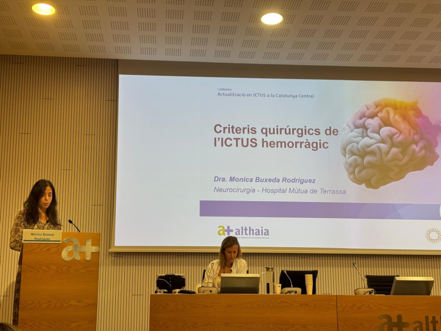 El servicio de Neurocirugía interviene en la I Jornada de Actualización en ICTUS en la Catalunya Central