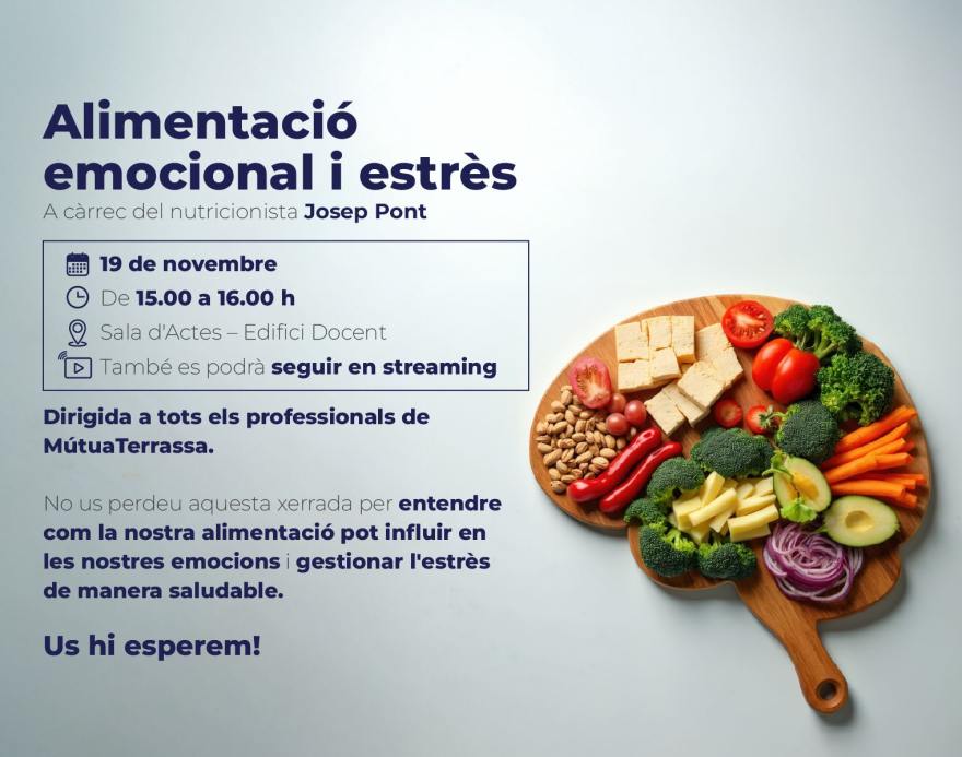 Servicio generales organiza el Taller de alimentación emocional y estrés